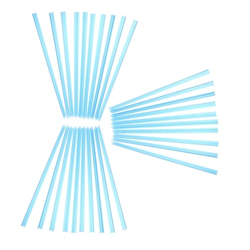 LOORGVEL 30 Stück Transparent Pull Rod Clip gleiten Bucheinbände Folienordner Buchbinderei-Folienbinder Buchbinderklammern Gleitgriff-Bindungsstangen Plastikbindemeldärmel Abs Blau von LOORGVEL