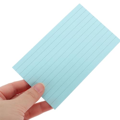 LOORGVEL 300 Blatt Bunte Karteikarten Farben Papier Kleine Liniertes Indexkarten Notizblock Vielseitig für Schule Büro To do listen Memo und Lernkarten von LOORGVEL