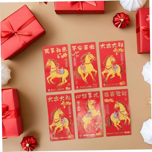 LOORGVEL 300 Stk. Chinesische Neujahrs Rotumschläge Hong Bao Jahr Des Pferdes mit Kindgerechtem Design Reißfestes Papier Vielseitig für Frühlingsfest Hochzeiten und Geburtstage LOORGVEL 300 Stk. Chinesische Neujahrs Rotumschläge Hong Bao Jahr Des Pferdes mit Kindgerechtem Design Reißfestes Papier Vielseitig für Frühlingsfest Hochzeiten und Geburtstage von LOORGVEL