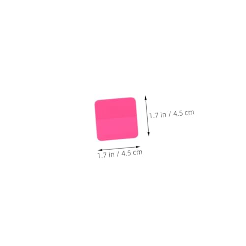LOORGVEL 32 Stück Teiliges Pet Halbtransparente Haftnotizen Quadratisch mit Rundungen Fluoreszierende und Farben Starke Klebkraft für Büro Schule und Zuhause Markieren und Organisieren von LOORGVEL