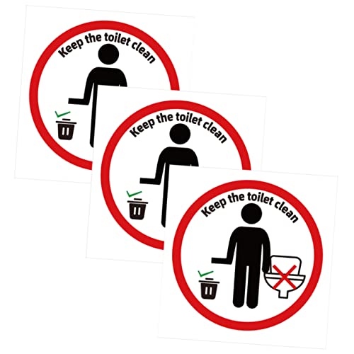 LOORGVEL 3Blätter Teiliges Dekorativer Toilettensitz Aufkleber Abnehmbar für Glatte Oberflächen im Bad Wohnheim Toiletten Hochwertiges Material LOORGVEL 3Blätter Teiliges Dekorativer Toilettensitz Aufkleber Abnehmbar für Glatte Oberflächen im Bad Wohnheim Toiletten Hochwertiges Material von LOORGVEL