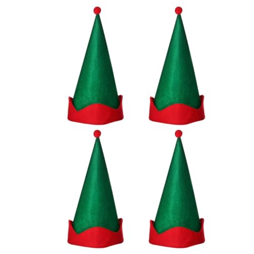 LOORGVEL 4 Stück Elfen Zipfelmütze Weihnachtsmützen Stockmütze Weihnachtsmützen Für Weihnachtsmannmützen Lustige Weihnachtsparty LOORGVEL 4 Stück Elfen Zipfelmütze Weihnachtsmützen Stockmütze Weihnachtsmützen Für Weihnachtsmannmützen Lustige Weihnachtsparty von LOORGVEL