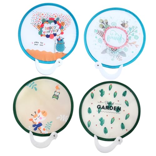 LOORGVEL 4 Stück Teiliges Faltbare Kleine Handfächer Rund Japanischer Stil Tragbare Fächer mit Buntem Cartoon Leicht und Kompakt Geeignet für Geburtstags und Hochzeitsdekoration LOORGVEL 4 Stück Teiliges Faltbare Kleine Handfächer Rund Japanischer Stil Tragbare Fächer mit Buntem Cartoon Leicht und Kompakt Geeignet für Geburtstags und Hochzeitsdekoration von LOORGVEL