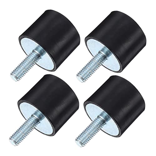 LOORGVEL 4 Stück Teiliges Gummi Isolator Vibrations Stoßdämpfer mit Metallkern für Auto Boot Luftkompressoren und Motoren Langlebige Silentblock Montage zur Schwingungsdämpfung von LOORGVEL