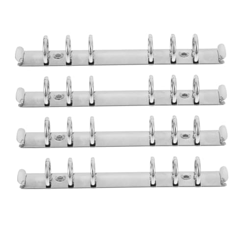 LOORGVEL 4 Stück Teiliges Metall Binder Clips Segmentierte Ringbuchmechanik Einfacher Langlebiger Ordner für Bürobedarf Schule und Künstler zur Sicheren Aufbewahrung Loser LOORGVEL 4 Stück Teiliges Metall Binder Clips Segmentierte Ringbuchmechanik Einfacher Langlebiger Ordner für Bürobedarf Schule und Künstler zur Sicheren Aufbewahrung Loser von LOORGVEL