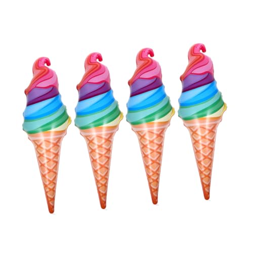 LOORGVEL 4 Stück Teiliges PVC Aufblasbares Eiscreme deko Realistisches Partyzubehör für Indoor und Outdoor Langlebige Luftballons für Kindergeburtstag Karneval und Mädchen Jungen LOORGVEL 4 Stück Teiliges PVC Aufblasbares Eiscreme deko Realistisches Partyzubehör für Indoor und Outdoor Langlebige Luftballons für Kindergeburtstag Karneval und Mädchen Jungen von LOORGVEL