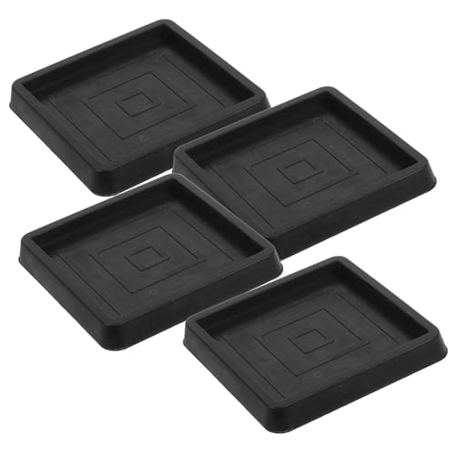 LOORGVEL 4 Stück Teiliges rutschfeste Möbelbein Pads Quadratisch Verschleißfeste Gummi fußschoner für Stühle Sofas Tische Schutz vor Kratzern und Möbelrollen rutschstopper von LOORGVEL