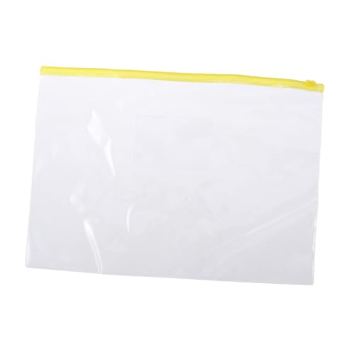 LOORGVEL 40 Stück Teiliges PVC Dokumententaschen mit Reißverschluss und Ölbeständig Transparente Organizer Hüllen in Rot Gelb Blau Grün für Büro Schule Reise von LOORGVEL