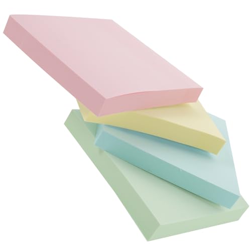 LOORGVEL 400 Stück Teiliges Farbiges Klebezettel mit Starker Haftung Reißbare Memo Sticker aus Papier Wiederpositionierbar für Schule Büro und Basteln Praktische To Do Listen und Notizen von LOORGVEL