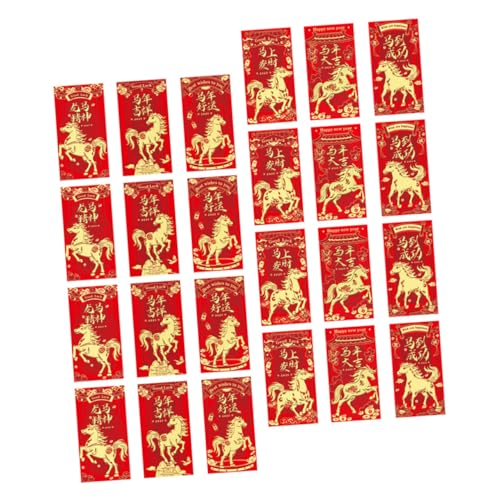 LOORGVEL 48 Stück Rote Umschläge Jahr Des Pferdes Chinesische Neujahrsumschläge Rote Geldbeutel Umschläge für Frühlingsfest Hochzeit Geburtstag Geschenkumschläge mit Großzügiger Kapazität LOORGVEL 48 Stück Rote Umschläge Jahr Des Pferdes Chinesische Neujahrsumschläge Rote Geldbeutel Umschläge für Frühlingsfest Hochzeit Geburtstag Geschenkumschläge mit Großzügiger Kapazität von LOORGVEL