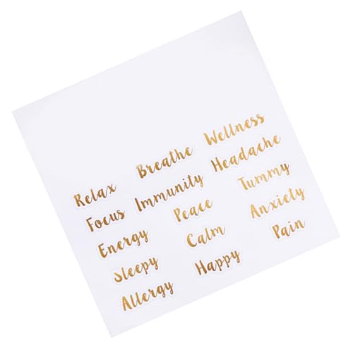 LOORGVEL 5 Blätter Goldene Buchstaben Aufkleber Teilig Selbstklebende Ätherisches Öl Flaschen Etiketten Anhänger Aromatherapie Zubehör Für Einfache Organisation und Klare Kennzeichnung LOORGVEL 5 Blätter Goldene Buchstaben Aufkleber Teilig Selbstklebende Ätherisches Öl Flaschen Etiketten Anhänger Aromatherapie Zubehör Für Einfache Organisation und Klare Kennzeichnung von LOORGVEL