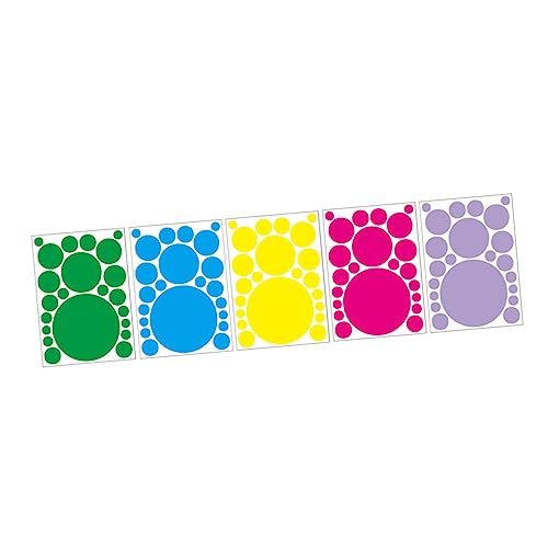 LOORGVEL 5 Blätter Teiliges Rundpunkt Wandtattoo Selbstklebende Wandaufkleber Farbige Dots Grün Rosa Blau Gelb Lila Dekorativ für Kinderzimmer Spielzimmer Glatte Wände und Türen LOORGVEL 5 Blätter Teiliges Rundpunkt Wandtattoo Selbstklebende Wandaufkleber Farbige Dots Grün Rosa Blau Gelb Lila Dekorativ für Kinderzimmer Spielzimmer Glatte Wände und Türen von LOORGVEL