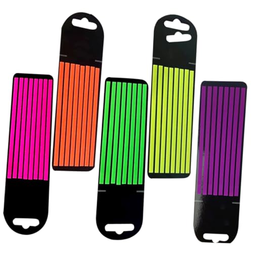 LOORGVEL 5 Blätter Transparent Fluoreszierende Notizstreifen Farben Selbstklebende Schmale Haftnotizen Wiederverwendbare Page Marker für Schule und Büro Handschriftlich Beschreibbar Leicht LOORGVEL 5 Blätter Transparent Fluoreszierende Notizstreifen Farben Selbstklebende Schmale Haftnotizen Wiederverwendbare Page Marker für Schule und Büro Handschriftlich Beschreibbar Leicht von LOORGVEL