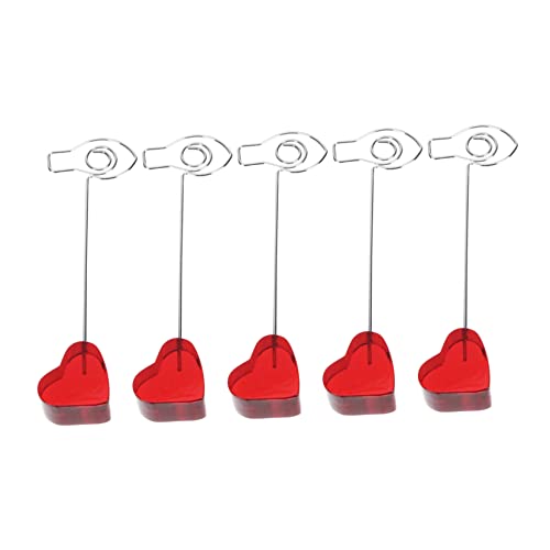 LOORGVEL 5 Stück Herzförmige Notizhalter für Schreibtisch Stabile Kartenhalter aus Langlebigem Material Kreative Business Visitenkarten und Foto Clips für Büro und Zuhause LOORGVEL 5 Stück Herzförmige Notizhalter für Schreibtisch Stabile Kartenhalter aus Langlebigem Material Kreative Business Visitenkarten und Foto Clips für Büro und Zuhause von LOORGVEL