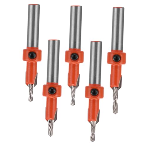 LOORGVEL 5 Stück Teiliges Holz Senkbohrer Set mit Riss Stufenbohrern Präzise Selbstschneidende Holzbohrer für Sichere Schraubenmontage Effizientes Werkzeug für Holzprojekte LOORGVEL 5 Stück Teiliges Holz Senkbohrer Set mit Riss Stufenbohrern Präzise Selbstschneidende Holzbohrer für Sichere Schraubenmontage Effizientes Werkzeug für Holzprojekte von LOORGVEL