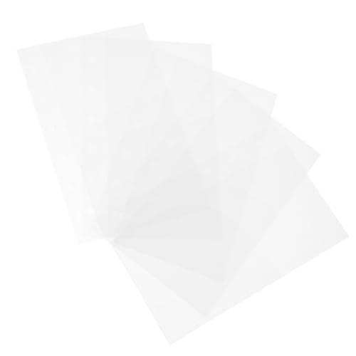 LOORGVEL 5 Stück Teiliges Portable Binder Taschen aus Transparentem Mattiertem PP mit Vorgebohrten Löchern Vielseitiger Budget Organizer für Bargeld Karten und Belege Kompatibel mit von LOORGVEL