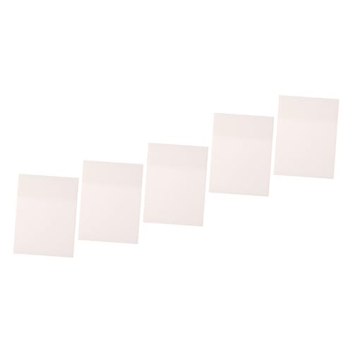 LOORGVEL 5 Stück Teiliges Transparentes Wasserdichtes Haftnotiz Selbstklebende Notizblätter für Schule Büro Handliche Praktische Schreibzettel für Schüler und Mitarbeiter von LOORGVEL