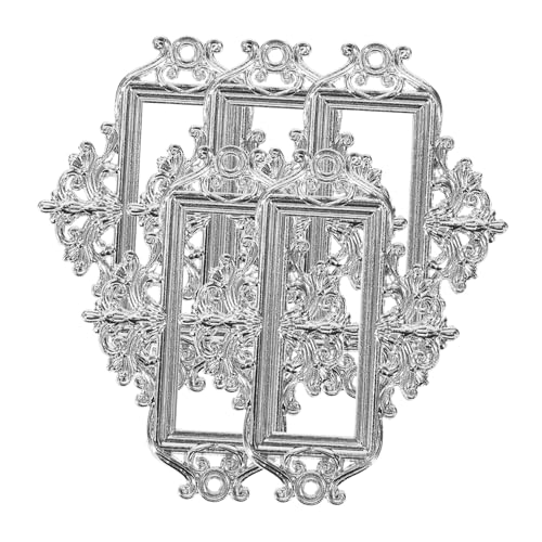 LOORGVEL 5 Stück Vintage Metall Etikettenrahmen Teiliges für Schränke Dekorative Schrankdekoration Hardware Vielseitige Retro Label Halter für Büro Bibliothek und Zuhause LOORGVEL 5 Stück Vintage Metall Etikettenrahmen Teiliges für Schränke Dekorative Schrankdekoration Hardware Vielseitige Retro Label Halter für Büro Bibliothek und Zuhause von LOORGVEL