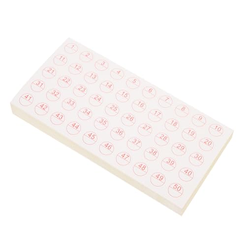 LOORGVEL 50 Blatt Selbstklebende Blanko etiketten Zahlenaufkleber Selbsthaftende Aufkleber für DIY Beschriftung und Aufbewahrung Leicht Abziehbar Rückstandsfrei Vielseitig für Haushalt und LOORGVEL 50 Blatt Selbstklebende Blanko etiketten Zahlenaufkleber Selbsthaftende Aufkleber für DIY Beschriftung und Aufbewahrung Leicht Abziehbar Rückstandsfrei Vielseitig für Haushalt und von LOORGVEL
