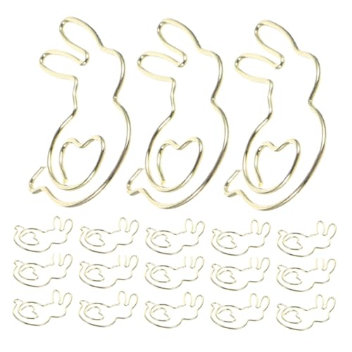 LOORGVEL 50 Stück Büroklammern In Kaninchenform Niedliche Aktenklammern Hasenklammern Lesezeichen Organizer Clips Niedliche Büroklammern Kaninchenförmige Klammern Akten Und LOORGVEL 50 Stück Büroklammern In Kaninchenform Niedliche Aktenklammern Hasenklammern Lesezeichen Organizer Clips Niedliche Büroklammern Kaninchenförmige Klammern Akten Und von LOORGVEL