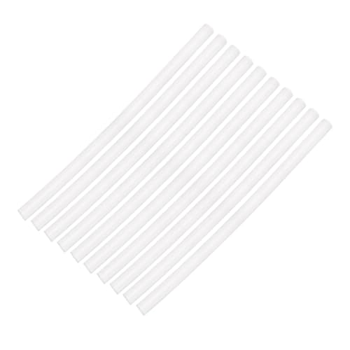 LOORGVEL 50 Stück Heißklebesticks Weiß Transparent Hot Melt Klebestreifen DIY Klebstoff Flexibel Geruchlos Kompatibel mit Heißklebepistolen für Bastelprojekte von LOORGVEL