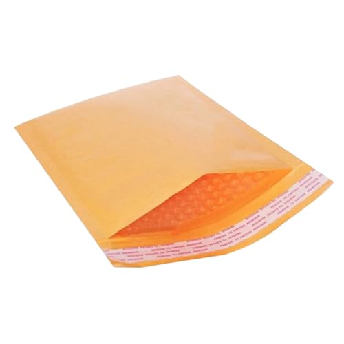 LOORGVEL 50 Stück Kraftpapier Luftpolster Versandtaschen Polstermaterial Selbstklebend Geeignet für Sicheren Versand von Zerbrechlichen Paketen von LOORGVEL