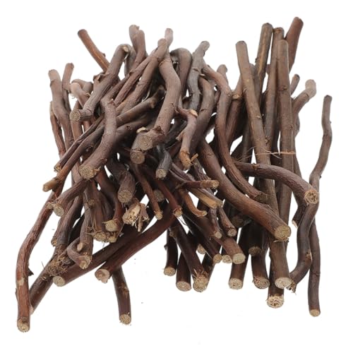 LOORGVEL 50 Stück Natürliche Holzstäbe Robuste Baumzweige für Basteln DIY Dekoration Hochzeit Fotorequisiten und Heimdeko Langlebige Naturmaterialien Vielseitige Bastelstäbchen von LOORGVEL