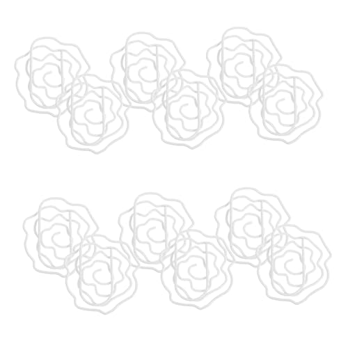LOORGVEL 50 Stück Rosenförmige Büroklammern Weiß Kreative Dokumenten Organizer Clips Sicherer Halt Leicht Tragbar Dekorativer Papierclip Für Büro Schule Hochzeitsdeko LOORGVEL 50 Stück Rosenförmige Büroklammern Weiß Kreative Dokumenten Organizer Clips Sicherer Halt Leicht Tragbar Dekorativer Papierclip Für Büro Schule Hochzeitsdeko von LOORGVEL