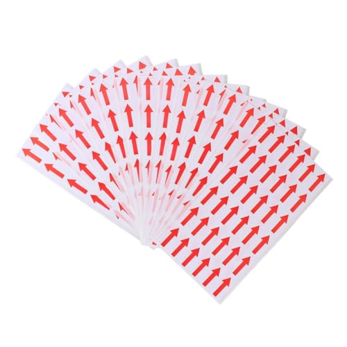 LOORGVEL 500 Stück Rote Pfeilaufkleber Richtungsetiketten Praktische Indikator klebeetiketten für Shops Hotels Supermärkte und Fabriken LOORGVEL 500 Stück Rote Pfeilaufkleber Richtungsetiketten Praktische Indikator klebeetiketten für Shops Hotels Supermärkte und Fabriken von LOORGVEL