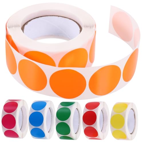 LOORGVEL 6 Rollen Klebepunkte Selbstklebende Farbige Markierungspunkte Etiketten Rund Blanko Aufkleber für Organisation Klassifizierung Büro Schule DIY LOORGVEL 6 Rollen Klebepunkte Selbstklebende Farbige Markierungspunkte Etiketten Rund Blanko Aufkleber für Organisation Klassifizierung Büro Schule DIY von LOORGVEL