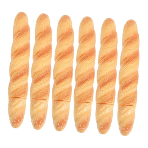 LOORGVEL 6 Stück Brot-kugelschreiber mit Schwarzer Tinte Realistische Baguette-form Kreative Schreibstifte für Schule Büro Party-goodie Bags und Originelle Geschenkideen von LOORGVEL