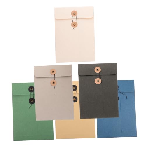 LOORGVEL 6 Stück Teiliges Stabile Dokumententaschen mit Schnurknopfverschluss Große Papier Aktenordner in Verschiedenen Farben Praktische Aufbewahrungstaschen für Rechnungen Briefe Schule LOORGVEL 6 Stück Teiliges Stabile Dokumententaschen mit Schnurknopfverschluss Große Papier Aktenordner in Verschiedenen Farben Praktische Aufbewahrungstaschen für Rechnungen Briefe Schule von LOORGVEL