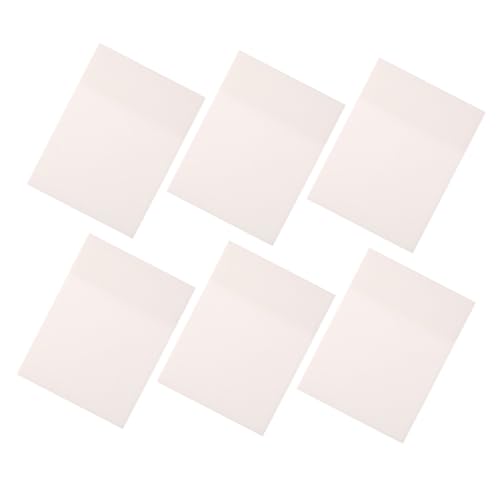 LOORGVEL 6 Stück Transparente Wasserdichte Haftnotizen Große Selbstklebende Memo Pads für Schüler Vielseitige Notizzettel für Bücher Termine und Planungen von LOORGVEL