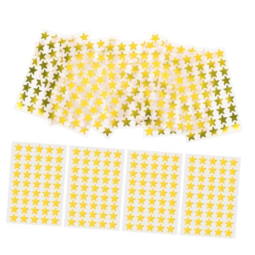 LOORGVEL 60 Blatt Goldene Sternaufkleber Metallisch Schimmernde Selbstklebende Belohnungssticker für Lehrer Rückstandsfrei Einfach Abziehbar für Klassenzimmer Basteln und Scrapbooking LOORGVEL 60 Blatt Goldene Sternaufkleber Metallisch Schimmernde Selbstklebende Belohnungssticker für Lehrer Rückstandsfrei Einfach Abziehbar für Klassenzimmer Basteln und Scrapbooking von LOORGVEL