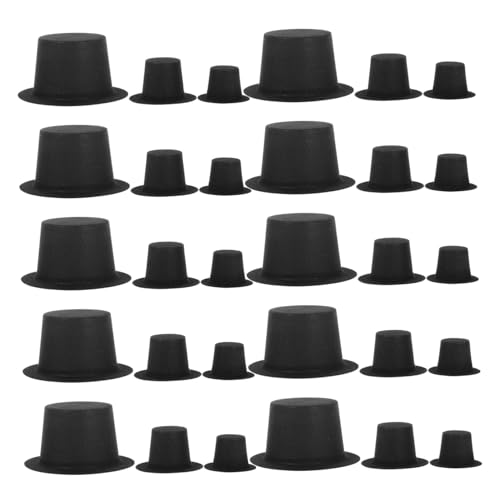 LOORGVEL 60 Stück Mini Mützen Weihnachtsmützen Schneemann Mützen Für Erwachsene Dekorative Puppenhüte Mini Dekor Zarte Puppenhüte Für Puppenpartys von LOORGVEL