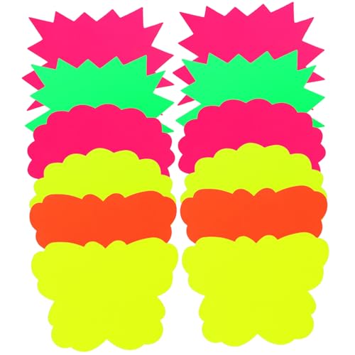 LOORGVEL 60 Stück Teiliges Fluoreszierendes Preisschild Selbstklebende Preisaufkleber mit Bunten Burst formen Leicht Beschreibbar für Supermärkte Einzelhandel Garagen und Verkaufsflächen LOORGVEL 60 Stück Teiliges Fluoreszierendes Preisschild Selbstklebende Preisaufkleber mit Bunten Burst formen Leicht Beschreibbar für Supermärkte Einzelhandel Garagen und Verkaufsflächen von LOORGVEL