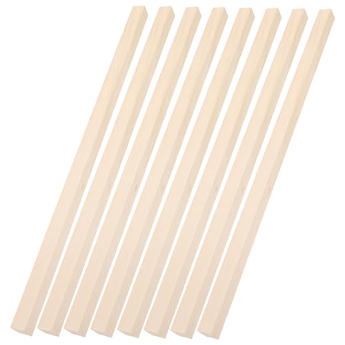 LOORGVEL 60 Stück Teiliges Quadratische Holzstäbe Hartholzdübel zum Basteln und DIY Holzleisten Vielseitig Zuschneidbar für Kreative Handwerksprojekte von LOORGVEL