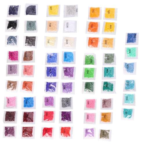 LOORGVEL 60 Stück Teiliges Resin Rundstrass Flacher Boden Bunte Farben Langlebig für DIY Bastelarbeiten Kreuzstich und Schmuckgestaltung von LOORGVEL