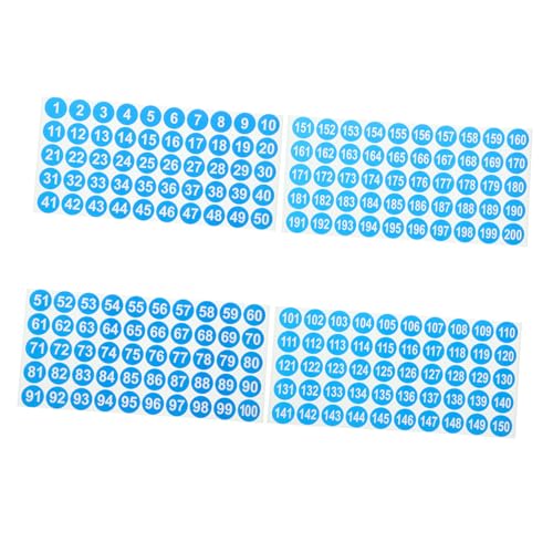 LOORGVEL 8 Blatt Wasserfeste Runde Zahlenaufkleber Selbstklebend Nummernschild Etiketten für Lagerung Türen Schränke Sortierung Praktische Klassifizierungsaufkleber in Blau LOORGVEL 8 Blatt Wasserfeste Runde Zahlenaufkleber Selbstklebend Nummernschild Etiketten für Lagerung Türen Schränke Sortierung Praktische Klassifizierungsaufkleber in Blau von LOORGVEL