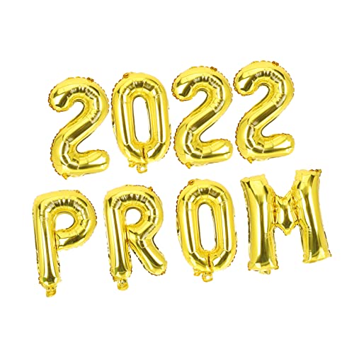 LOORGVEL 8 Stück Teiliges Balloon Set mit Goldfarbenem Prom Design Zarte Buchstaben und Zahlenform Graduation Party Dekoration Vielseitige Abschlussfeier Deko für Festliche Anlässe LOORGVEL 8 Stück Teiliges Balloon Set mit Goldfarbenem Prom Design Zarte Buchstaben und Zahlenform Graduation Party Dekoration Vielseitige Abschlussfeier Deko für Festliche Anlässe von LOORGVEL