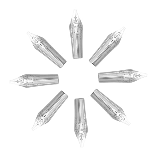 LOORGVEL 8 Stück Teiliges Kalligraphie Ersatzfeder Stahlfeder Schreibfeder für Studenten und Künstler Langlebige Rostfreie Füllfederhalter Zubehör Einfache Installation Passend LOORGVEL 8 Stück Teiliges Kalligraphie Ersatzfeder Stahlfeder Schreibfeder für Studenten und Künstler Langlebige Rostfreie Füllfederhalter Zubehör Einfache Installation Passend von LOORGVEL