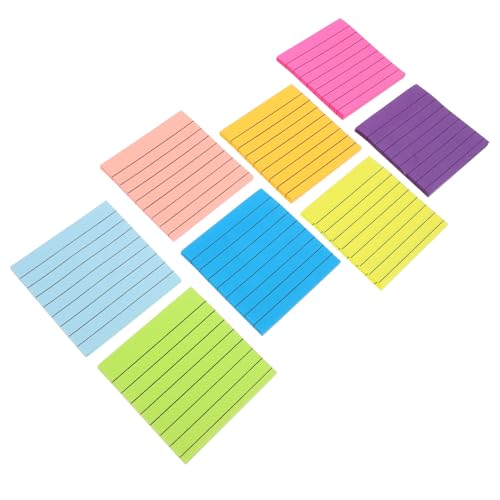 LOORGVEL 8 Stück Teiliges Selbstklebende Kleine Haftnotizen Farbige Memo Pads Für Büro Schule Und Zuhause Praktisches Wiederablösbares Notizpapier Für To do listen Und Nachrichten von LOORGVEL