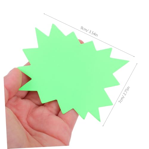LOORGVEL 80 Stück Fluoreszierende Star Burst Preisschilder Bunte Verkaufsetiketten für Einzelhandel Leicht Haftende Rückstandsfreie Aufkleber für Supermarkt Laden Garage von LOORGVEL