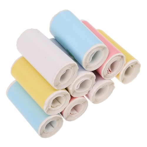 LOORGVEL 9 Rollen Papier Selbstklebend Haftende Etiketten für Büro Versand und DIY Langlebig Reißfest Vielseitig Einsetzbar für Labeldruck und Organisation LOORGVEL 9 Rollen Papier Selbstklebend Haftende Etiketten für Büro Versand und DIY Langlebig Reißfest Vielseitig Einsetzbar für Labeldruck und Organisation von LOORGVEL