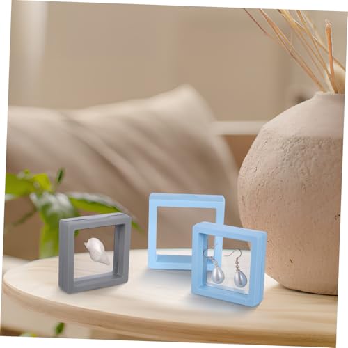 LOORGVEL 9 Stück Teiliges Transparentes Schmuck display Schwimmender Rahmen mit Dünner Folie Minimalistischer Kunststoffhalter für Ringe Ohrringe Armbänder Staubdichte Vitrine für LOORGVEL 9 Stück Teiliges Transparentes Schmuck display Schwimmender Rahmen mit Dünner Folie Minimalistischer Kunststoffhalter für Ringe Ohrringe Armbänder Staubdichte Vitrine für von LOORGVEL