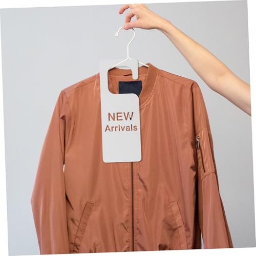 LOORGVEL Acryl Spiegel hängekarte für Bekleidungsgeschäft Robuste Transparente Werbeanhänger Langlebige Ladenaccessoires Stilvolle Produktbeschilderung Silberne Spiegeloptik von LOORGVEL