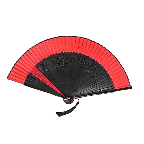 LOORGVEL Antiker Faltbarer Tanzfächer aus Langlebigem Material mit S Förmigem Hohlem Design Schwarzer Lackierung und Fächerblatt Stilvoller Handfächer für Familie Freunde und Dekoration LOORGVEL Antiker Faltbarer Tanzfächer aus Langlebigem Material mit S Förmigem Hohlem Design Schwarzer Lackierung und Fächerblatt Stilvoller Handfächer für Familie Freunde und Dekoration von LOORGVEL