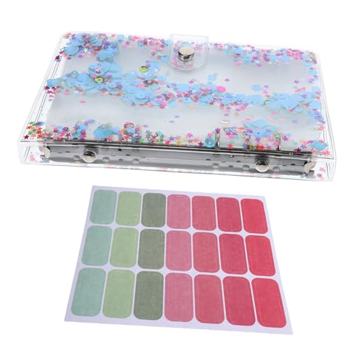 LOORGVEL Budget Binder mit Reißverschluss Umschlägen Wiederverwendbarer Organizer für Bargeld und Dokumente Leichtes Notizbuch für Finanzen Vielseitig Einsetzbar Transparent Tragbar von LOORGVEL