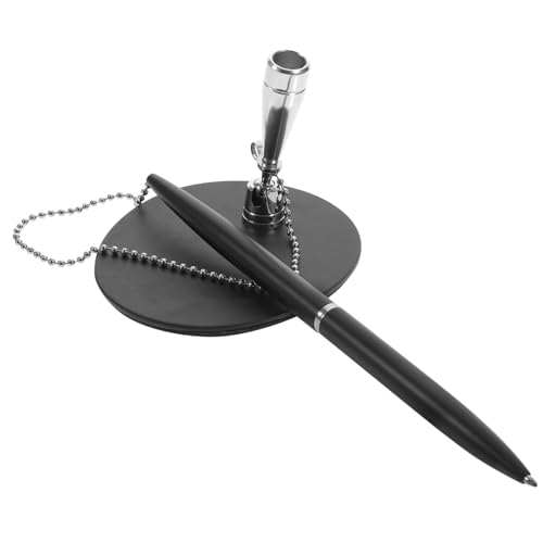 LOORGVEL Business Signierstift mit Kette Multifunktionaler Kugelschreiber für Hotel Bank und Büro Langlebig Nachfüllbar Glatter Schreibfluss für Theke und Unterschriften Schwarzer Desktop LOORGVEL Business Signierstift mit Kette Multifunktionaler Kugelschreiber für Hotel Bank und Büro Langlebig Nachfüllbar Glatter Schreibfluss für Theke und Unterschriften Schwarzer Desktop von LOORGVEL