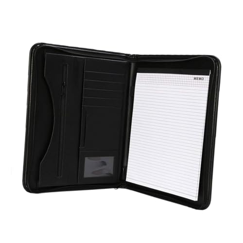 LOORGVEL Business Zipper Manager Folder PU Optik Großes Fassungsvermögen Multifunktionale Konferenzmappe für Büro Schule Dokumentenorganisation von LOORGVEL
